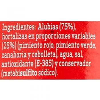 Luengo Alubias Cocidas con Verduras - 570 gr