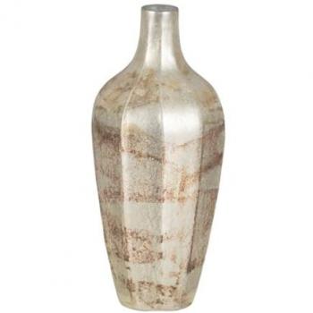 Jarrón Blanco Cristal 11 x 11 x 25 cm