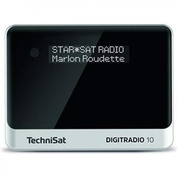 TechniSat DIGITRADIO 10 Personal Analógico y Digital Negro, Plata Adaptador de Radio DAB+ con Pantalla OLED, Bluetooth, Mando a Distancia y Función Despertador