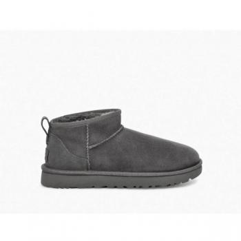 UGG Ultra Mini II Women's Classic Sheepskin Boots in Grey, Size 9