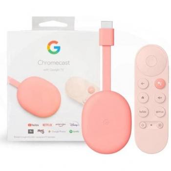 Google Chromecast con Google TV 4K Amanecer (Rojo)