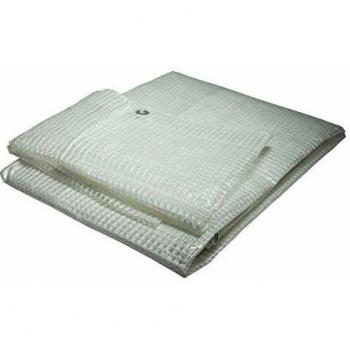 Lona de protección reforzada transparente 4 x 3 m en polietileno 170g/m²