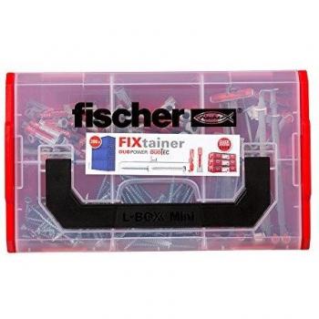 fischer - Caja mediana surtida de tacos y tornillos fischer Duopower – Duotec + Tornillo