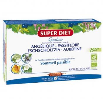 Super Diet Quatuor Pasiflora Sueño Tranquilo Bio 20 Ampollas de 15ml