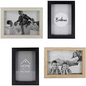Set de 4 Marcos de Fotos Blancos para Collage de Pared - Ideal para 12 Fotos de Bebé