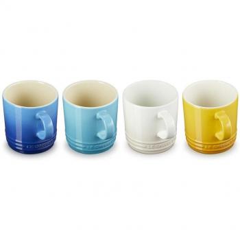 Set de 4 tazas cerámicas de gres Riviera Le Creuset 350 ml
