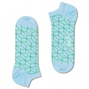 Calcetines Cortos Unisex Adulto Estampado Ilusión 3D Talla 41-46 Azul y Verde