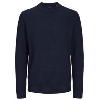 Suéter de Punto Jack & Jones Joreaton con Cuello Redondo para Hombre - Ajuste Casual Sky Captain