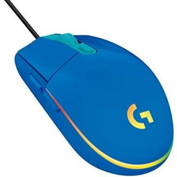 Logitech G203 LIGHTSYNC Ratón Gaming con Iluminación RGB Personalizable, 6 Botones Programables, Captor 8K para Gaming, Seguimiento de hasta 8,000 DPI, Ultra-ligero - Azul