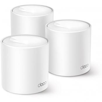 Router TP-Link Deco X10 Sistema Mesh Wi-Fi 6 de Doble Banda AI AX1500 Blanco (Pack 3)
