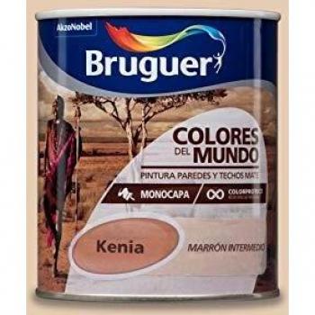 Bruguer Colores del Mundo Pintura para paredes monocapa Kenia Marrón Intermedio 750 ml