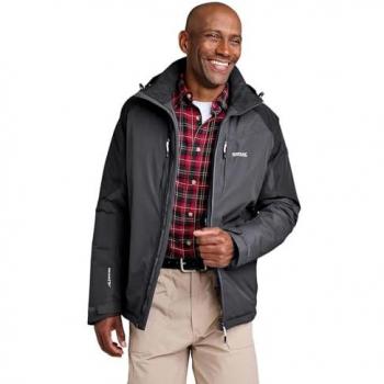 Regatta Men's Breathable Winter Calderdale II Waterproof Jacket Ash Black, Size: XL
