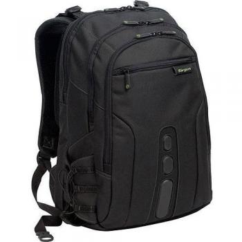 Targus EcoSpruce 15.6 Laptop Backpack with Foam Padding, Shoulder Straps, and Additional Compartments - Black