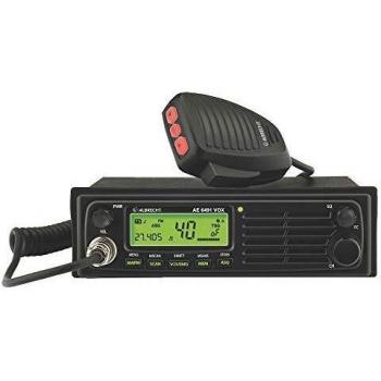 Albrecht AE 6491 VOX Radio CB de coche, radio de comunicación móvil con función VOX, frecuencia de 26.965 a 27.405 MHz, potencia de salida de hasta 4W, pantalla LCD retroiluminada