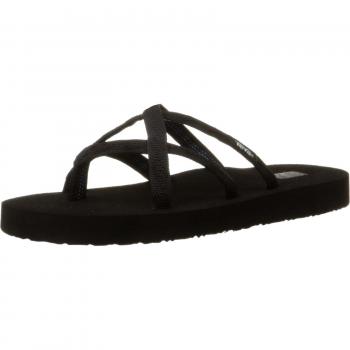 Teva Women’s Olowahu W's Flip Flops, Black