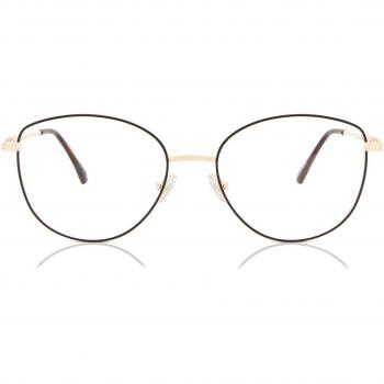 Cat Eye Montura Completa Metálica Marrón Armazones para Mujer - Gafas Anti-Azules - SmartBuy Collection