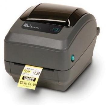 Zebra GK420t Impresora de Etiquetas Térmica Directa/Transferencia Térmica 203 x 203 DPI Alámbrico, Grosor de Medio (Mín-Máx) 0