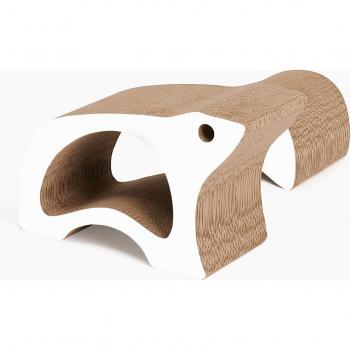 Rascador para gatos de cartón corrugado con diseño de oso polar 2 en 1 Catit - Ref. 42507