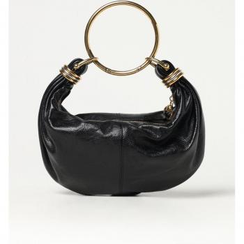 Chloé Black Leather Hobo Handbag OS