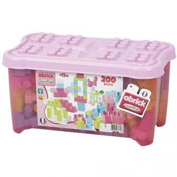 Smoby - Caja 200 piezas maxi abrick rosa
