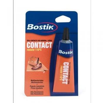 Bostik, Cola de Contacto de uso general, Fuerte y duradera, Variedad de aplicaciones, Contact 1465, Ámbar, Blister tubo 55 ml