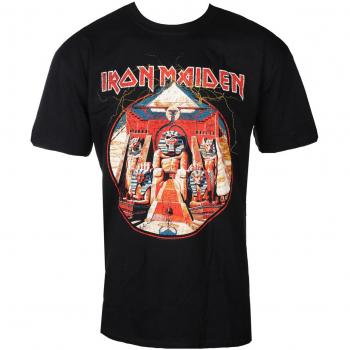 Iron Maiden Powerslave Lightning Circle Men's Metal T-Shirt - ROCK OFF XXL