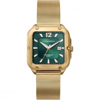 Reloj de Mujer Magnum 401188-65 Viceroy con caja y malla milanesa de acero en Ip dorado