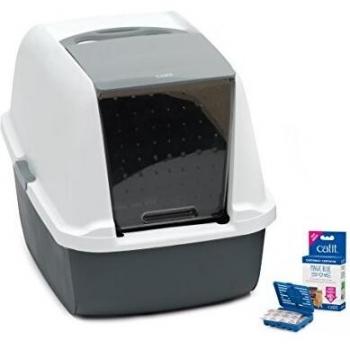 Catit Magic Blue Hooded, Caja de arena para gatos, regular