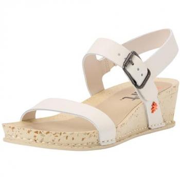 Sandalias de Piel 1940 I Imagine para Mujer, color Beige, altura cuña 4 cm