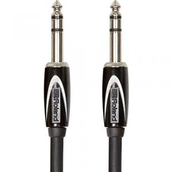Cable estéreo de interconexión de la serie Black de Roland — TRS de 1/4 de pulgada, 1 m de longitud - RCC-3-TRTR