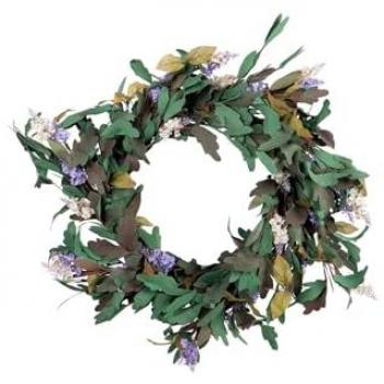 Corona Floral Artificial para Decoración de Interiores 56x10x56 cm