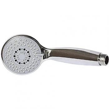 EVIDECO - Alcachofa de ducha redonda con 3 ajustes de spray, cromado, anti-limado con sello de agua