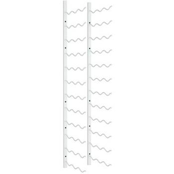 vidaXL Wall Mounted Wine Rack for 36 Bottles White Iron
