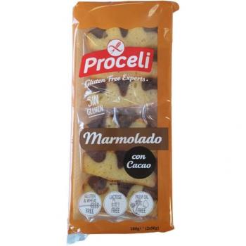 Bizcocho Marmolado con Cacao Proceli 180g Sin Gluten