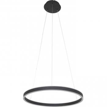 Lámpara colgante LED Steinhauer Ringlux Ø 60cm 2 luces negro, metal, integrado (LED), modelo 3502ZW