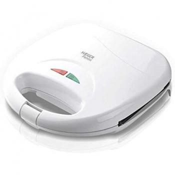 HAEGER PANINI - Sandwichera con 750W de Potencia - Placa Antiadherente, Placa Grill, Apagado automático, protección contra sobrecalentamiento