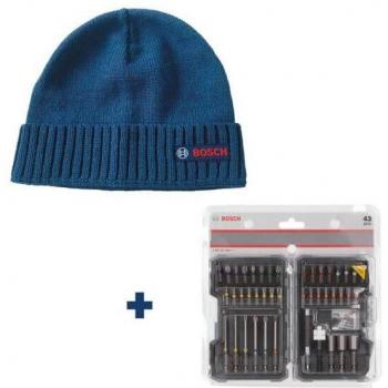 Estuche BOSCH con 43 Piezas para Atornillar + Gorro BOSCH de Regalo (0615997658)