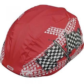 Abus - Funda Impermeable de Casco de Ciclismo para niño Rojo niño Talla:Talla única