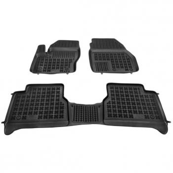 Alfombrilla de caucho 3D premium para Ford Tourneo Connect II y Grand Tourneo Connect II (5 pasajeros) 2013-2022, y Ford Transit Connect II (2013-2022), REF: 200