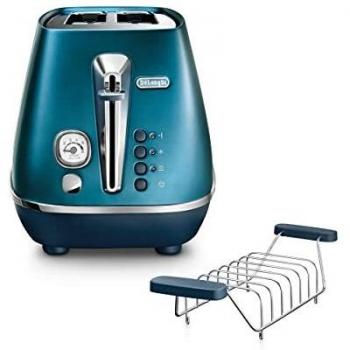 Tostador De'Longhi Distinta Flair 900W 2 Rebanadas Azul