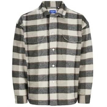 Jack & Jones Vesterbro Teddy Overshirt Antique White Men's Regular Fit 2XL