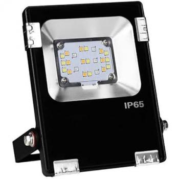 Proyector LED RGB+CCT 10W 1000lm 160° RF 2.4GHz IP65 Manguera 107mm