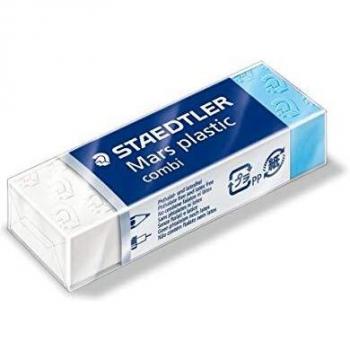 STAEDTLER Mars Plastic Combi 526 508 Eraser Phthalate and Latex Free White