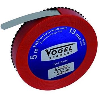 Vogel 455020 - Fleje Calibrado de 5 Metros x 13 mm con Espesor de 0,2 mm en Color Negro