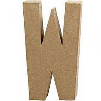 Letra de Papel Maché W 20,3 cm - Decorativa y Personalizable