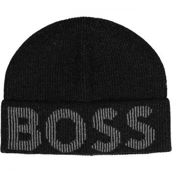 Boss Lamico Logo Beanie - OS Black