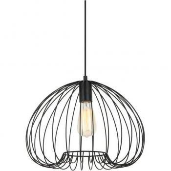 Lámpara colgante moderna Meddi Black, 1 luz, tipo de casquillo E27, diseño moderno y elegante, acabado en color negro