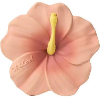 Mordedor Oli&Carol Theo el Tulipán de Caucho Natural Rosa Hibiscus 1 Unidad