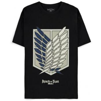 Camiseta Anime de Attack On Titan - Logo - S XXL - para Hombre - Negro