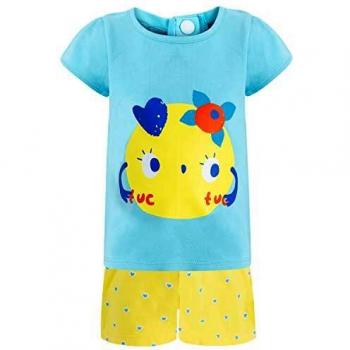 Tuc Tuc Camiseta+Short Punto NIÑA Havana&Friends Conjunto de Ropa, Azul